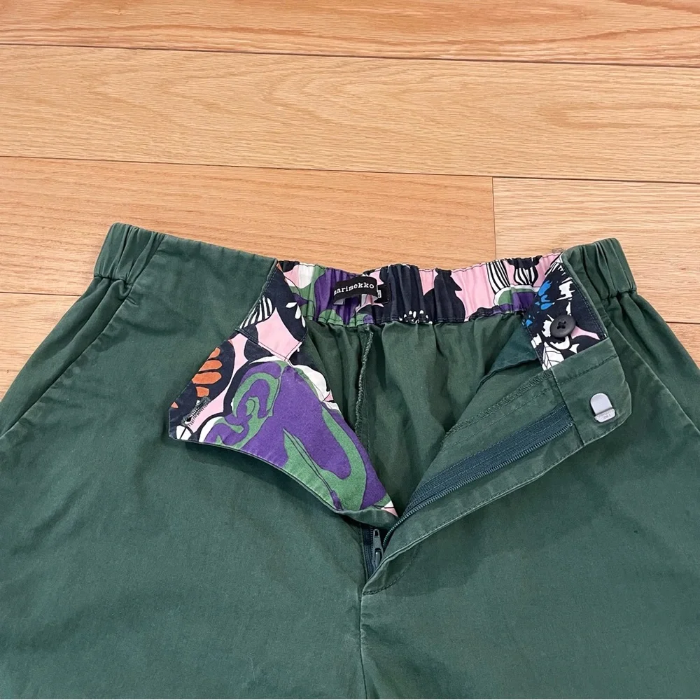 Marimekko x Uniqlo wide leg pants w/ patterned cuffs - Picture 6 of 8